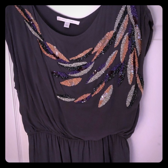 LC Lauren Conrad blouse with beaded accent design - Picture 1 of 4